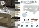 Стол журнальный BeautyStyle 26 графит светлый U708/стекло белое от фабрики Mebelik