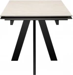 Стол DikLine DM120 Хромикс белый,опоры черные