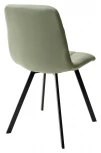 Стул CHILLI SQUARE HK017-15 серо-зеленый, PU/ черный каркас