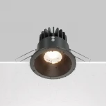 Точечный светильник встраиваемый Maytoni Zoom DL034-01-12W2.7K-B (LED, 220V, круглые, IP65)
