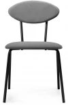 Стул Woodville на металлокаркасе Мареон катания сильвер / черный матовый 502315