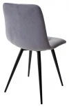Стул CHILLI-Q серый #27, велюр / черный каркас