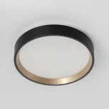 Настенно-потолочный светильник с подсветкой Черный+Золото Citilux Etalon CL750181 (LED, 220V, круглые, IP40)