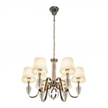 Подвесная люстра iLamp Alesti P2424-6 Nickel (220V, на цепи)