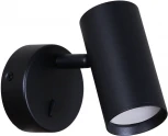 Спот с выключателем для чтения Reluce 86207-9.2-001MN GU10 BK (220V)