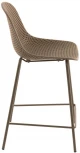 Барный стул La Forma (ex Julia Grup) Quinby (Бежевый/ Сталь,Полипропилен,Металл,Пластик)
