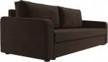 Диван прямой Лига-009 (Коричневый/Микровельвет) Лига Диванов арт.118053