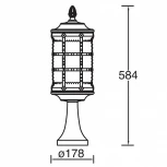 Наземный фонарь Oasis Light 81204 Bl (220V, IP44)