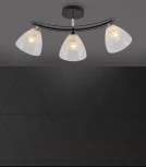 Потолочная люстра на штанге Seven Fires Dzhoun SF3382/3C-BK-CR-WT