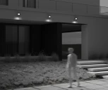 Прожектор уличный светодиодный с датчиком движения Maytoni Flood FL001-L30B4KSR (220V, IP65)