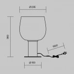 Настольная лампа Maytoni Smart Casual MOD414TL-01B (220V, выключатель)