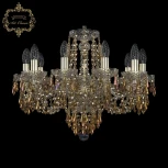 Подвесная люстра Art Classic 11.23 11.23.10.200.Gd.Dr.R777 (220V, хрусталь, на цепи, подсвечник, свеча)