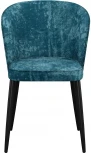 Стул DikLine 347 микровелюр M19 бирюза, ножки черные
