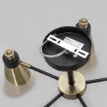 Потолочная люстра на штанге Imex MD.51902-5-S-BK+AB