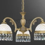 Подвесная люстра Reccagni Angelo 7000 L 7000/3 (220V, подвески, на цепи, узор в клетку)