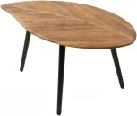 Стол журнальный Калифорния Берли (12 мм) дуб американский от фабрики Калифорния