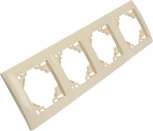 Рамка на 4 поста (слоновая кость) Stekker Эрна Элегант 49669