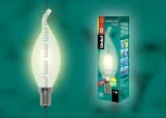 Лампочка галогенная свеча на ветру прозрачная E14 42W Uniel HCL-42/FR/E14 flame