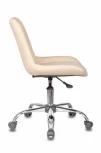 Кресло Бюрократ CH-350SL светло-бежевый текстиль/эко.кожа крестовина металл хром