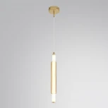 Бра/подвесной светильник Lumion Trendy 8259/15WCL золото/амбер, металл/акрил/стекло LED 15W 4000К 220V