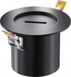 Потолочная чаша встраиваемая с коннектором питания черная Maytoni Accessories for system Parity TRA130RSC-2B (48V)