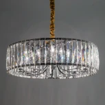 Подвесная люстра Eletto EL321P08 (220V, хрусталь, подвески, на цепи, круглые)