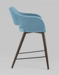 Стул полубарный Stool Group Саймон велюр пыльно-голубой УТ000025177