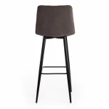 Стул барный CHILLY (mod.7095б) коралловый barkhat 15 /черный (ткань/металл)