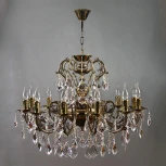 Подвесная люстра Ambiente by Brizzi Alicante 8888/12 PB New Leaf (220V, на цепи, подсвечник, свеча)