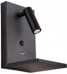 Спот светодиодный с беспроводной зарядкой и USB-портом Lightstar Muro 808527 (220V, выключатель)