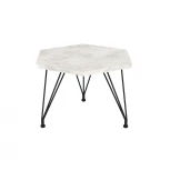 Столик журнальный Sheffilton SHT-CT35 черный муар/хромикс белый от фабрики Sheffilton