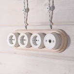 Комплект изоляторов без винта 50 шт. (белый) Ретро Werkel W6431301 (a051314)