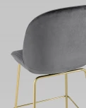 Стул барный Stool Group Beetle со спинкой серый УТ000006595