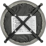 Стул-пуф Bradex Home Otis светло-серый, искусственный мех (RF 0661)