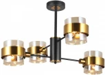 Потолочная люстра на штанге Imex MD.51891-4-S-BK+GBR
