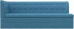 Диван кухонный Бриз с углом слева (Голубой/Рогожка) Лига Диванов арт.123176L