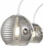 Потолочная люстра на штанге Arte Milano Napoli 320719/5 CR+WH (220V, шар)