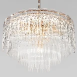 Подвесная люстра Loft It Florida 10298/800 French gold (220V, хрусталь, на цепи, круглые)