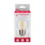 Лампочка светодиодная филаментная прозрачный шар E27 9W Thomson Globe TH-B2339