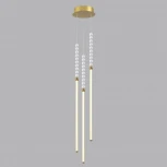 Подвесной светильник Odeon Light Monella 6639/33L металл/античная бронза/белые бусы из акрила IP20 LED 33W 3000K 220V (бусы)