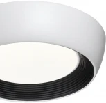 Потолочный светильник круглый Sonex Cronus 7715/54L металл/акрил/белый/черный LED 54Вт 3000-6500К D500 IP20 пульт ДУ (220V, круглые)