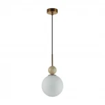 Подвесной светильник Odeon Light Lolla 6625/1A бронзовый/белый/камень/металл IP20 E14 40W 220V