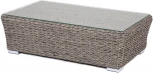 "Капучино" журнальный столик из искусственного ротанга (гиацинт), цвет cерый 4SIS арт.УТ-00003012