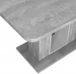 Стол обеденный Toscana (120+40) бетонный камень/белый бриллиант Top Concept 12865