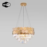 Подвесная люстра Eurosvet Ariana 10124/5 золото/прозрачный хрусталь Strotskis Smart (10113/5)
