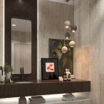 Подвесной светильник Odeon Light Travertino 6625/1L IP20 LED GU10 7W 220V бежевый/металл/травертин (шар)