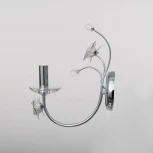 Бра Abrasax 2031/1(chrome) (220V, свеча, цветы, розы)