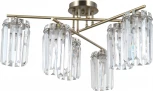 Потолочная люстра хрустальная на штанге Moderli Everly V10751-6C (220V)