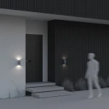 Настенный светильник уличный Maytoni Bowery O574WL-02GR (220V, IP54)