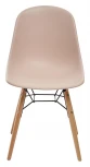 Обеденный стул M-City BONNIE 292-DPP розовый с деревянными ножками